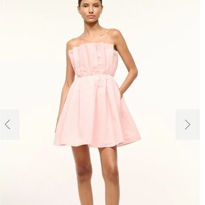 Elegant Pink Strapless Dress